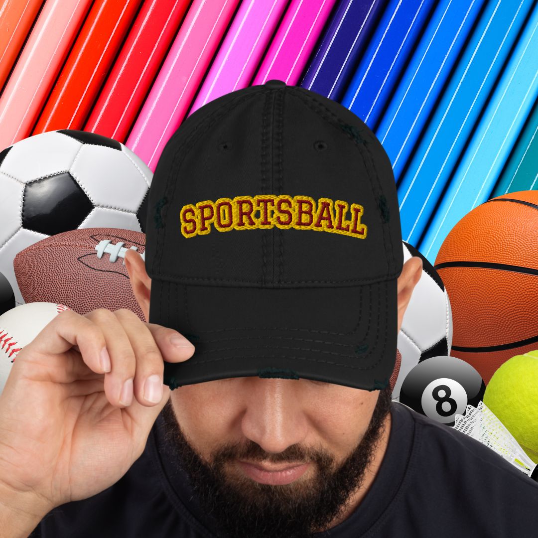 SportsBall Baller Cap - Maroon & Gold - TheTechMargin Shop - SportsBall Baller Cap - Maroon & Gold